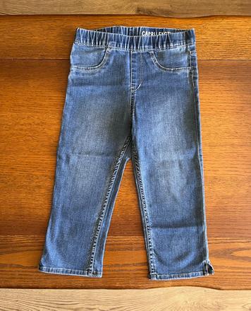 Jegginsy riflové capri trištvrťová dĺžka, h&m,128
