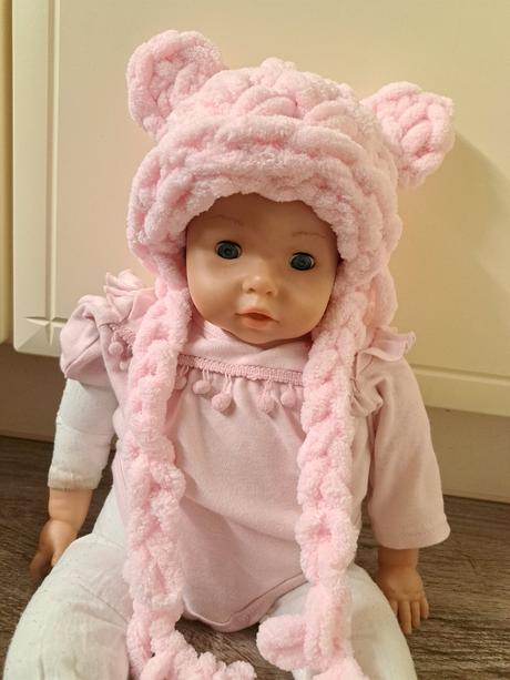 Čiapka a šál/ nákrčník - puffy, 