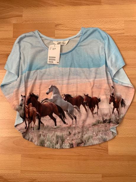 Tričko s koníkmi, h&m,122