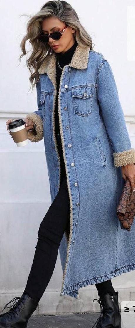 Dlhý rifľ.kabát, m