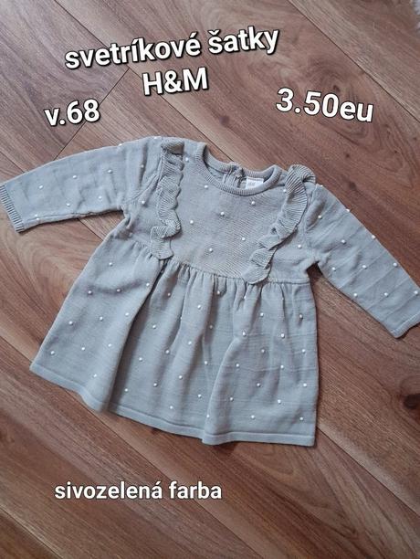 Svetríkové šatky h&m, h&m,68