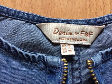 Riflové šaty s vreckami, f&f,s