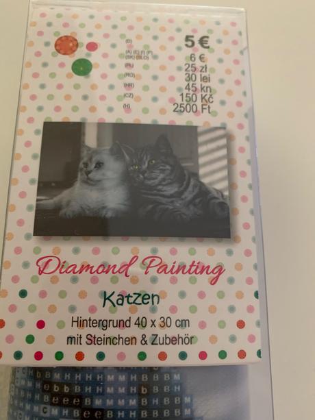 Diamond painting mačky, 