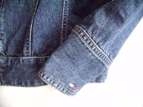 Riflová bunda m-l, tommy hilfiger,m