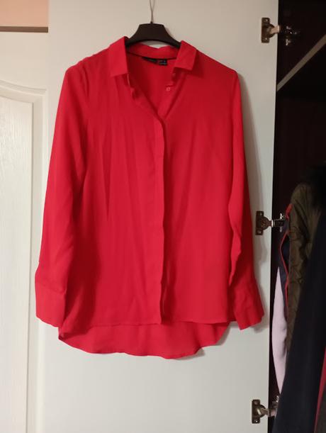 Červená blúzka, esmara,36