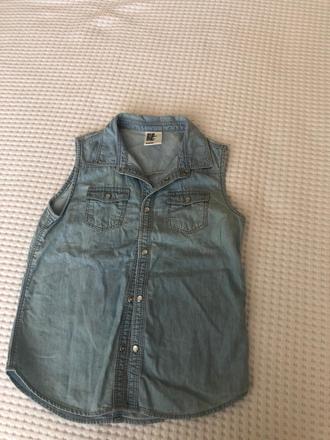 128 tenká riflová košeľa, h&m,128