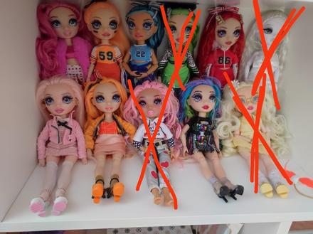 Bábiky rainbow hight, 