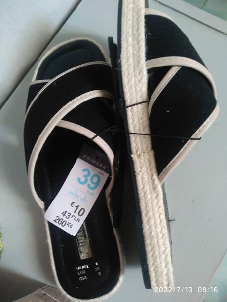 Pevne slapky, primark,39