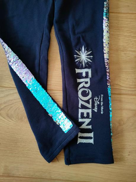 Zateplené legíny h&m frozen. veľ.110 top stav, h&m,110