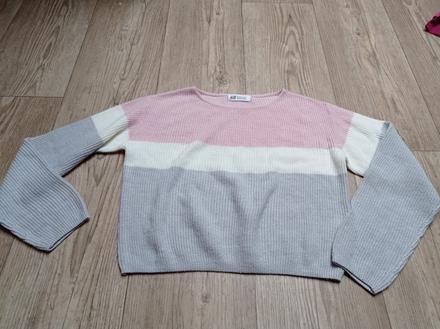 Pulóver crop top, h&m,134