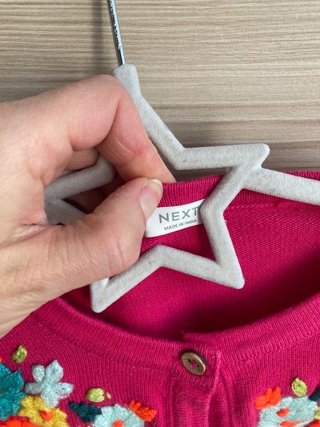 Letný kardigan next s kvetinovou výšivkou, next,110