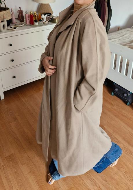 Vintage vlnený kabát, xl