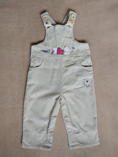 Menčestrové nohavice na traky veľ 80/86 +, mothercare,80