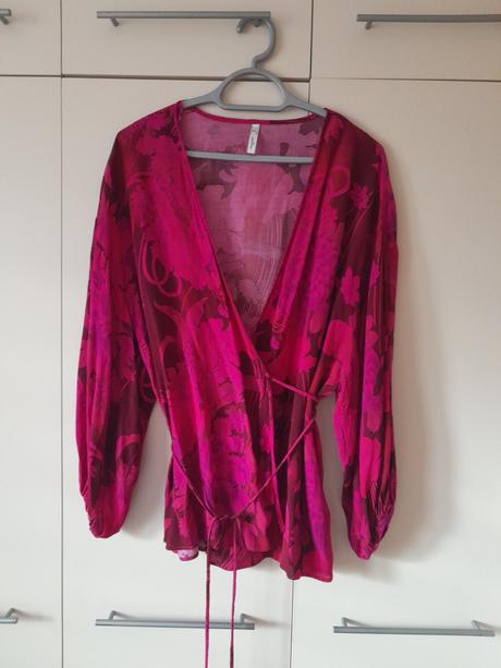 Zavinovacia blúzka, mango,s