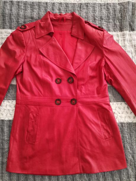 Dámske sako z ekokože, 44