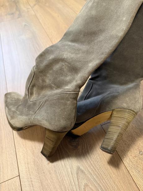 Čižmy z brúsenej kože, 39