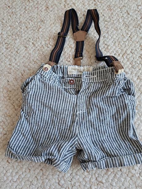 Kratke nohavice na traky, lupilu,80