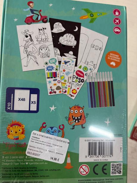 Tiger tribe set na malovanie pre chalanov,