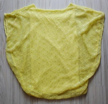 Žlté elastické tričko/blúzka, m/l/xl, xl
