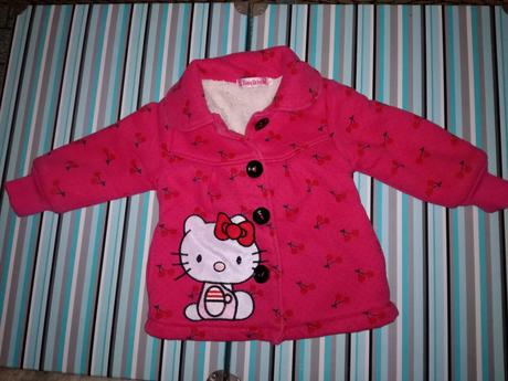 Teplý kabátik hello kitty -cena s postovnym, 92