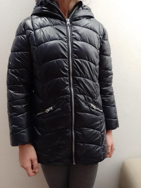 Dievčenská značková zimná bunda na 7-8 rokov, next,128