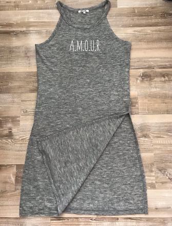 Predĺžené tričko šaty alebo tunika, m