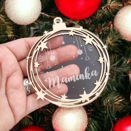 Vianočná ozdoba s menom star, 