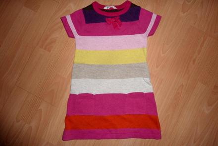 H&m pásikavé šaty, v. 110-116 / 4-6r., h&m,116