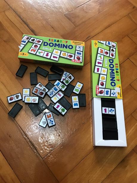 Hra domino - čísla 2 ks, 