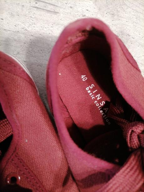 Bordové tenisky, sinsay,40