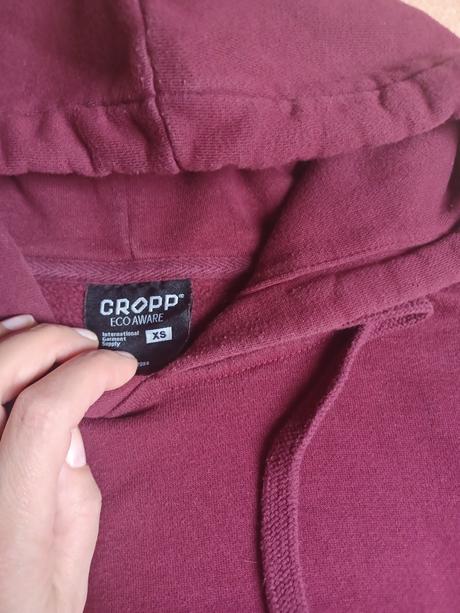 Zateplená mikina crop, xs