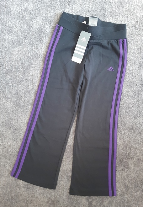 Adidas tepláky fialový pásik dievčenské, adidas,110