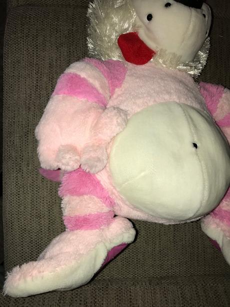 Veľký ružový plyšák - mačka,