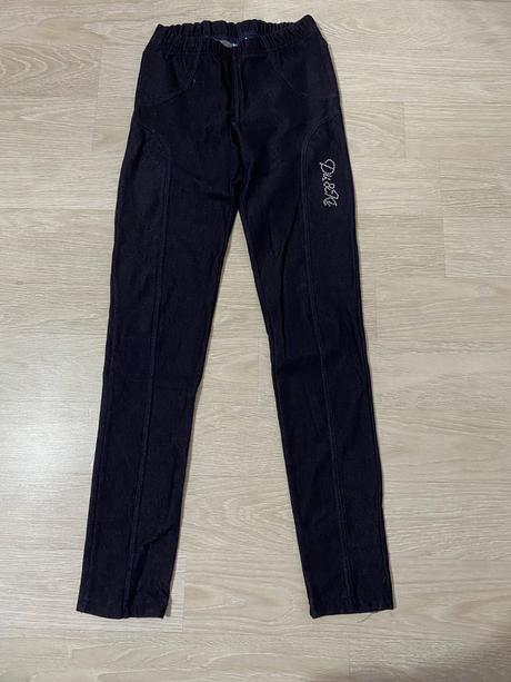 Dievčenské legíny riflová látka, 158