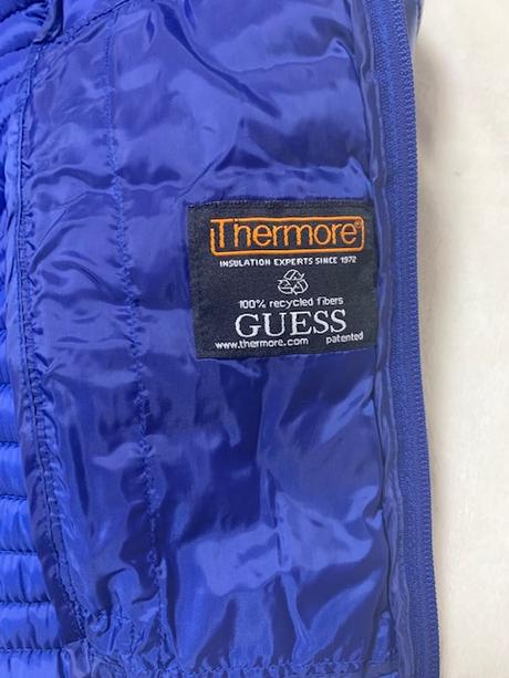 Krásna modrá metalická vetrovka guess originál, guess,l / m