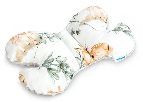 Sensillo vankúšik motýlik retro rstrieborný jeleň, šírka (cm): 30,dĺžka (cm): 30