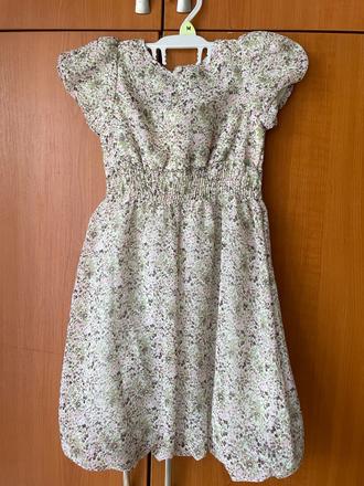 Dievčenské letné kvietkované šaty., f&f,116
