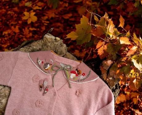 Ručne vyšívaný golier na šaty/sveter ...,