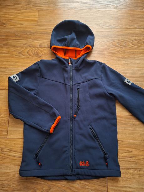 Detská bunda, jack wolfskin,140