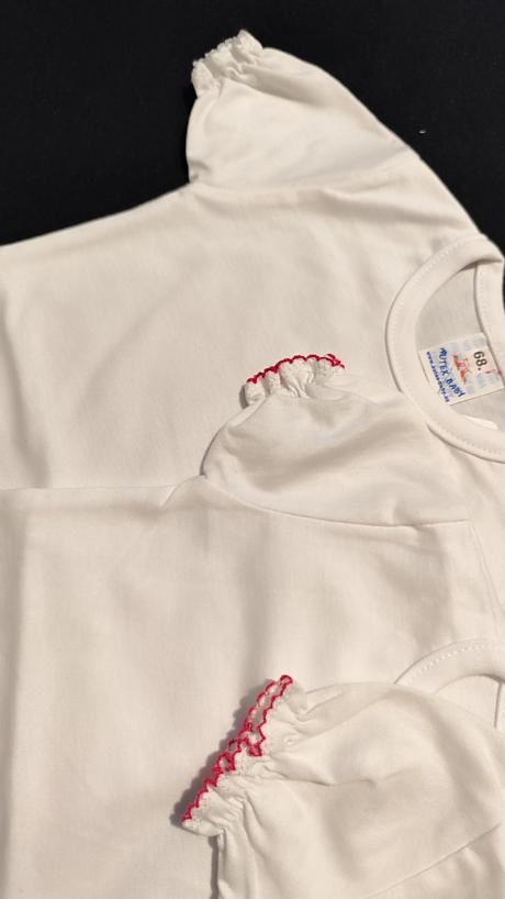 Biele body 62+68 3ks, autex,62