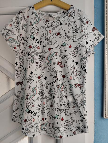 Vianočne tričko, h&m,140