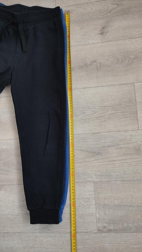 Zateplené tepláky 3ks, h&m,134