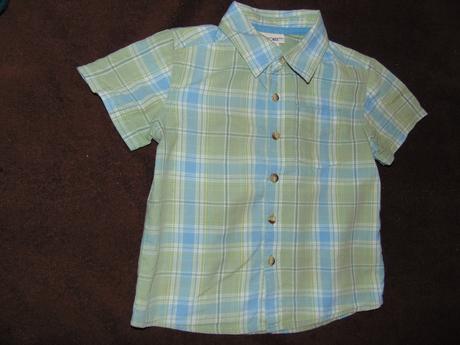 Košeľa kockovana  s kratkym rukavom  2roky, cherokee,92