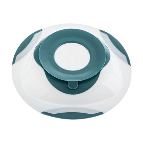 Akuku tanier s prísavkou tyrkysový,