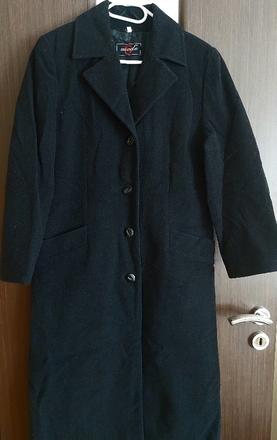 Čierny dámsky kabát, 38