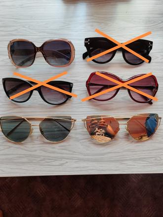 Slnečné okuliare - balík 3ks,