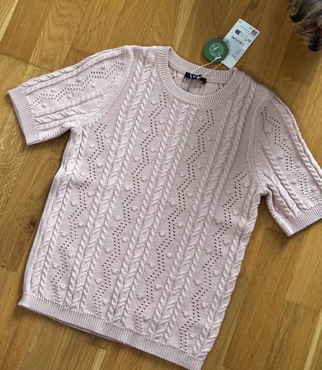 Ružový bavlnený pulóvrik c&a, c&a,s