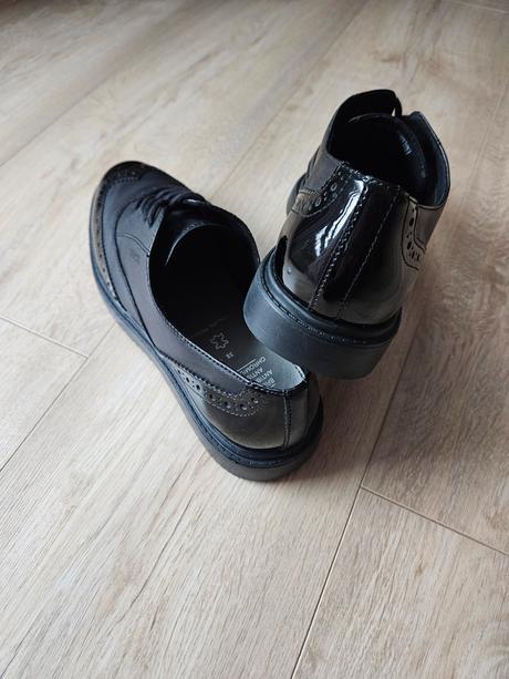 Kožené poltopánky oxford brogue geox respira, geox,38