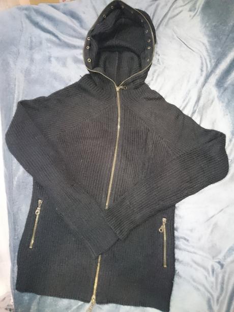 Tepla pletena mikina, s