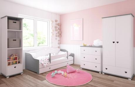 Detská komoda srdce,